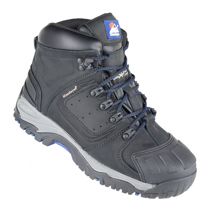 Himalayan 5208 Waterproof Black Safety Boot With Poron Metguard Protection