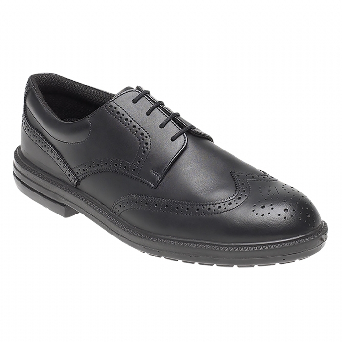 Himalayan 912C Formal Black Leather Brogue Safety Shoe