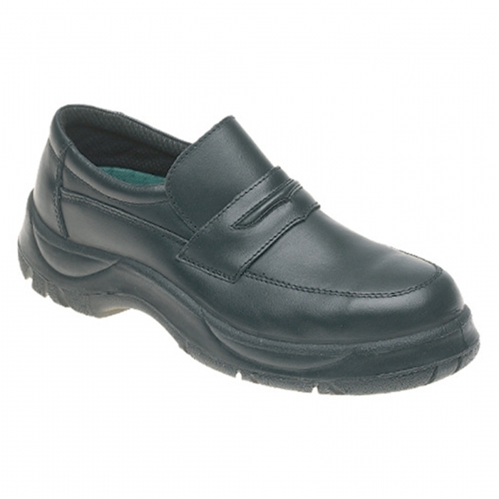 Himalayan 611C Black Leather Wide Grip Safety Shoe