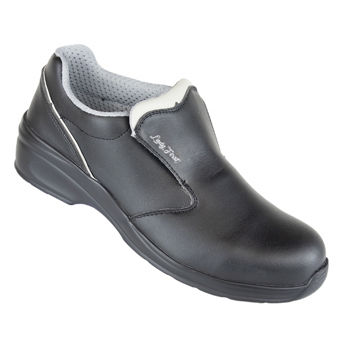 Himalayan 2500 Womens Black Microfibre Slip-On Safety Shoe