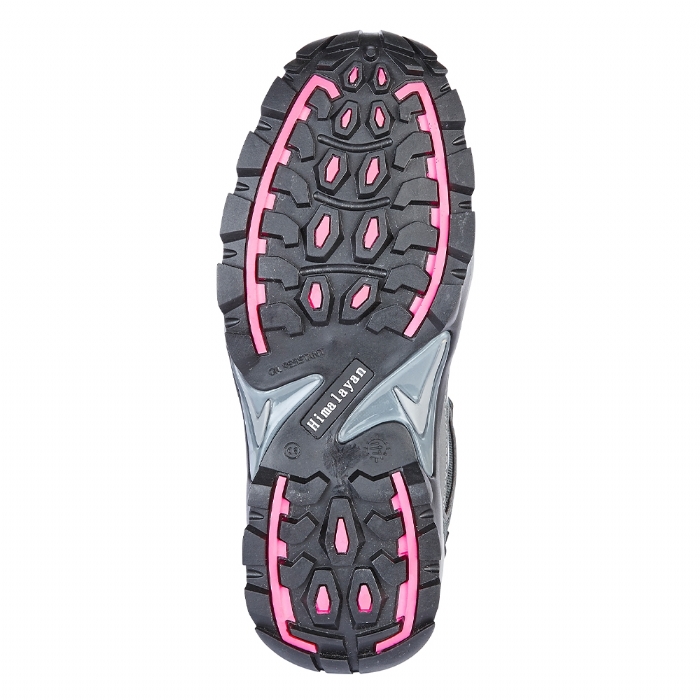 HIMALAYAN  Ladies Pink/Grey Leather/Mesh Cross Trainer with Metal Free Toecap and Midsole