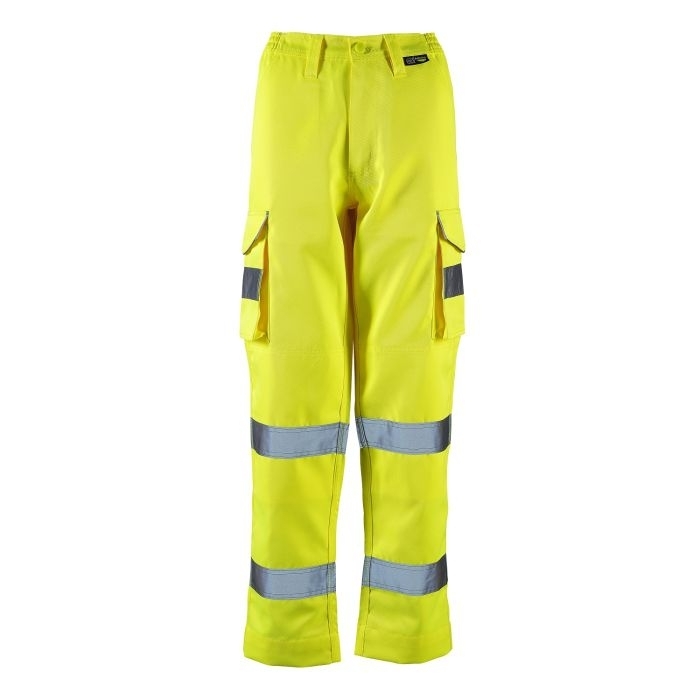 Ladies Hi Vis Yellow Hana Combat Trouser