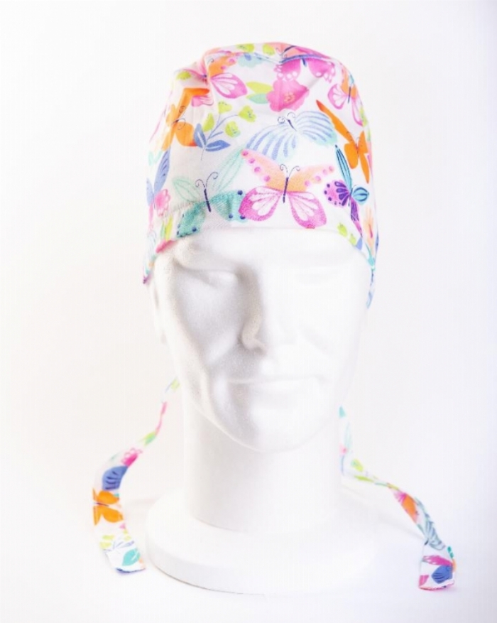 Beautiful Butterflies Surgeons Hat 100% Cotton