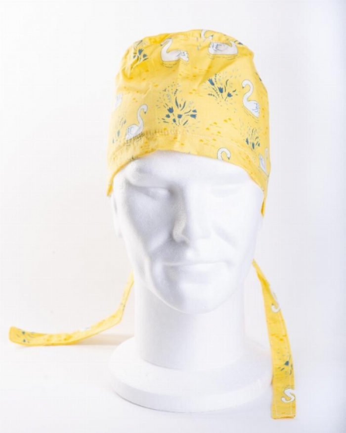  Yellow Majestic Swan Surgeons Hat 100% Cotton