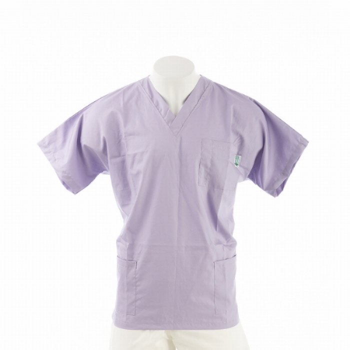  Iris Short Sleeve Scrub Top with Side Pockets 100% Cotton