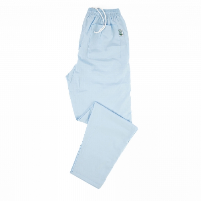 Pale Blue Scrub Trousers 100% Cotton