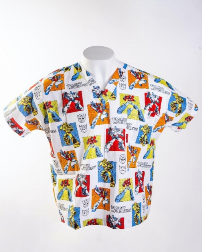 Transformers Short Sleeve Scrub Top 100% Cotton