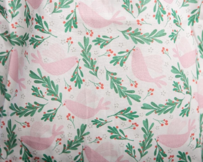 Pink Dove Short Sleeve Scrub Top 100% Cotton