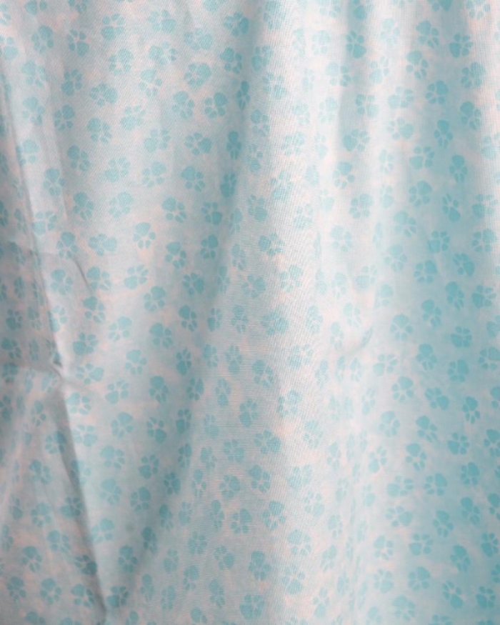 Blue Paws Short Sleeve Scrub Top 100% Cotton
