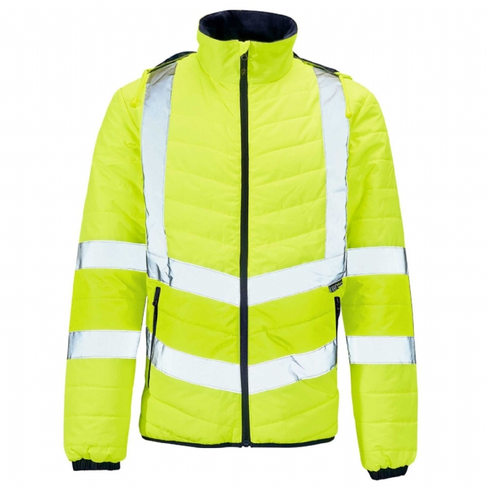 Supertouch Hi Vis Yellow Puffer Jacket