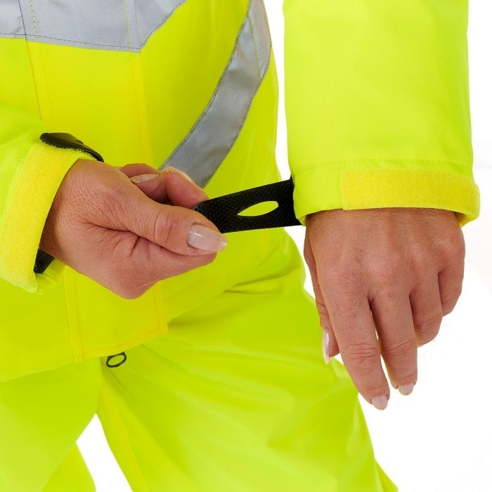 Ladies Hi Vis Yellow Kamela Padded Jacket