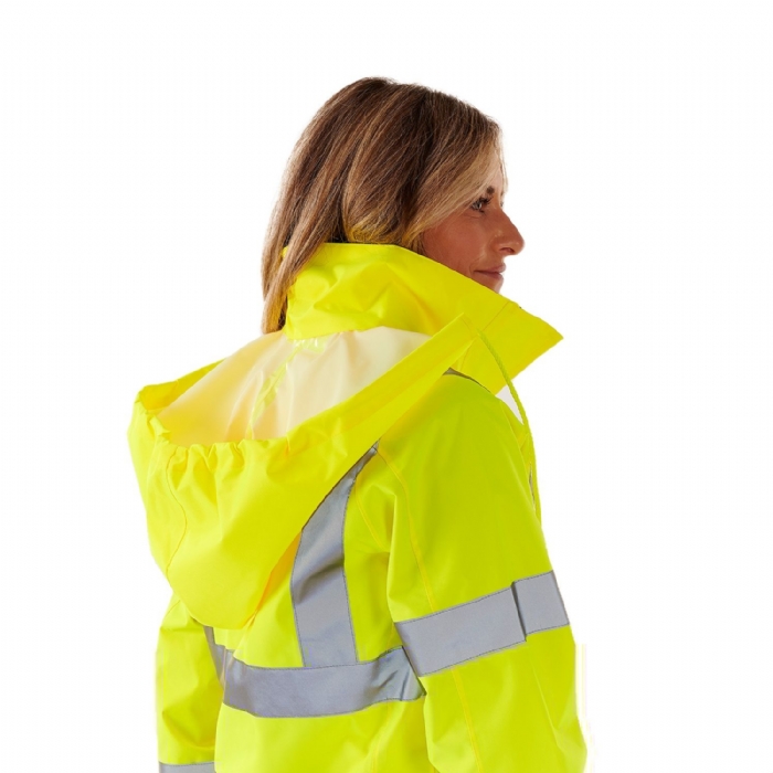 Ladies Hi Vis Yellow Sophia Lightweight Jacket