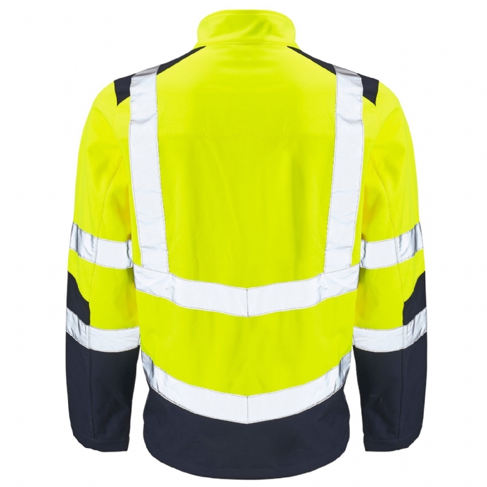 Supertouch Hi Vis 2 Tone Yellow Softshell Jacket