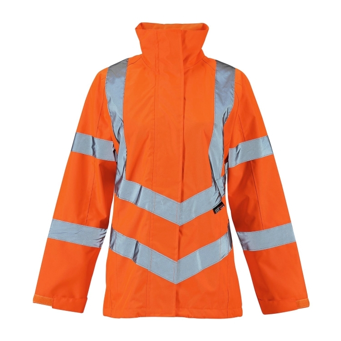 Ladies Hi Vis Orange Sophia Lightweight Jacket