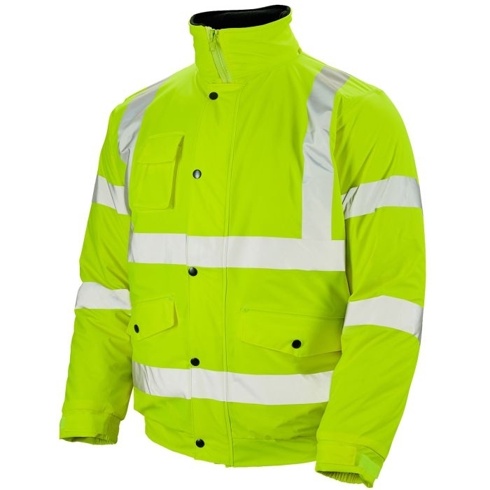 Stormflex® Hi Vis Yellow PU Bomber Jacket