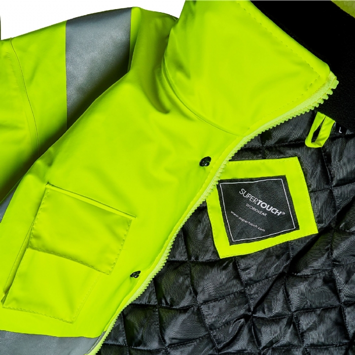 Stormflex® Hi Vis Yellow PU Bomber Jacket