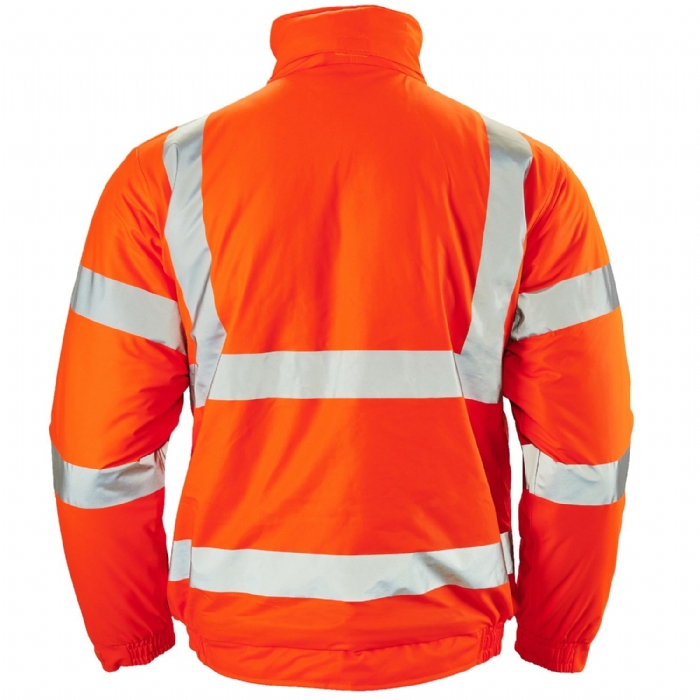 Stormflex® Hi Vis Orange PU Bomber Jacket