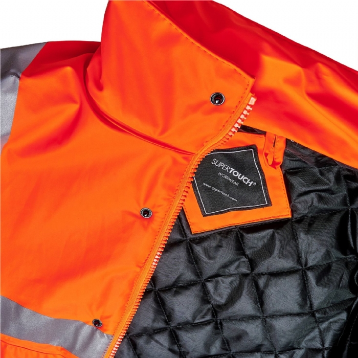 Stormflex® Hi Vis Orange PU Padded Parka