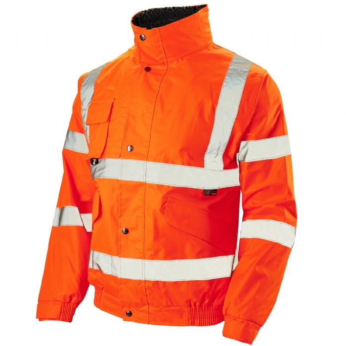 Supertouch Hi Vis Orange Breathable 2 in 1 Bomber Jacket