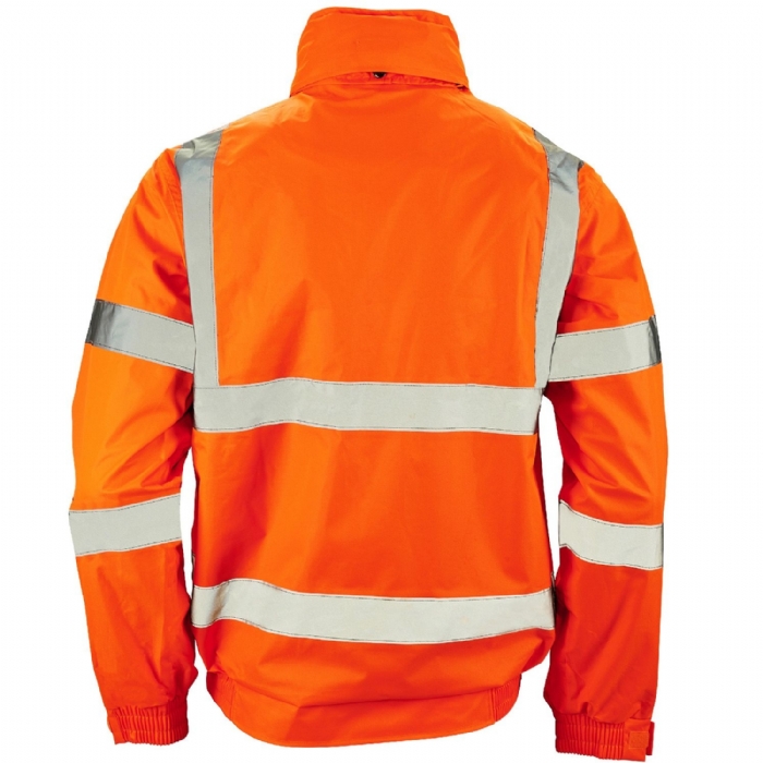 Supertouch Hi Vis Orange Breathable 2 in 1 Bomber Jacket