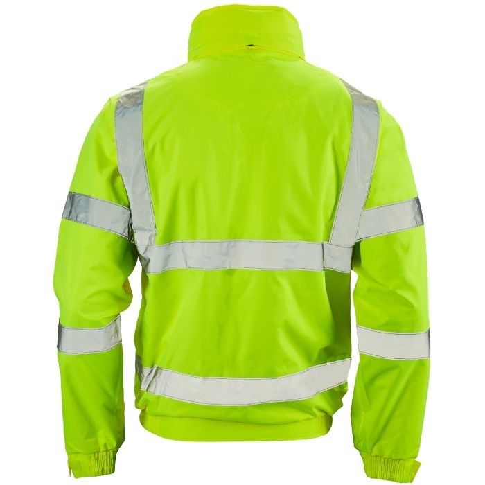 Supertouch Hi Vis Yellow Breathable 2 in 1 Bomber Jacket