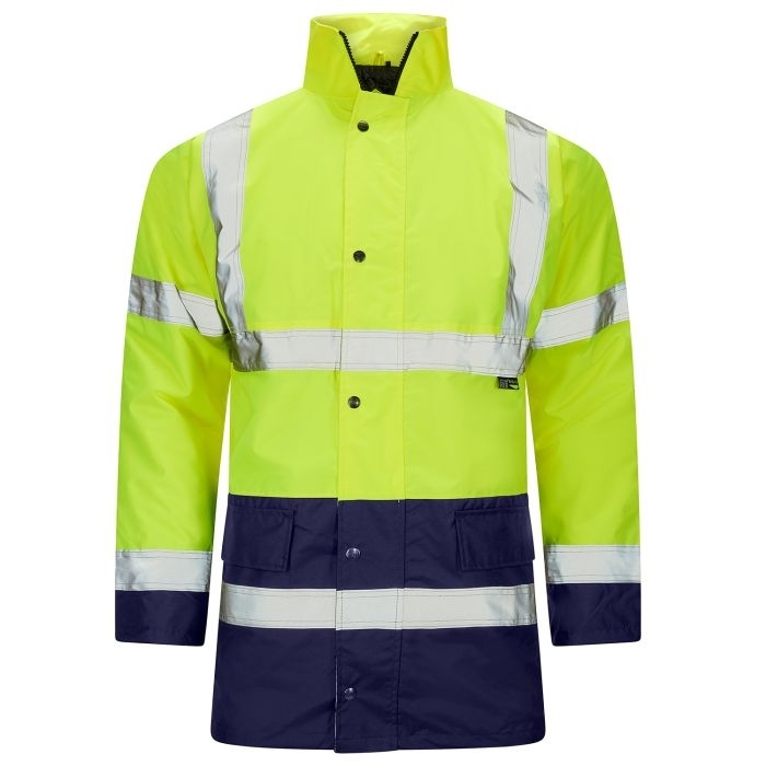 Supertouch Hi Vis Yellow 2 Tone Parka