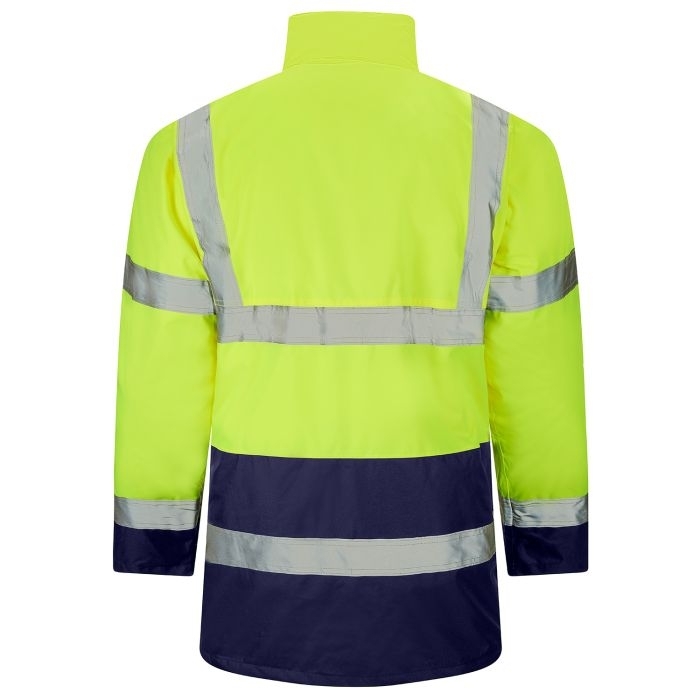 Supertouch Hi Vis Yellow 2 Tone Parka