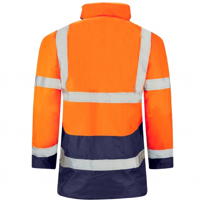 Supertouch Hi Vis Orange 2 Tone Parka