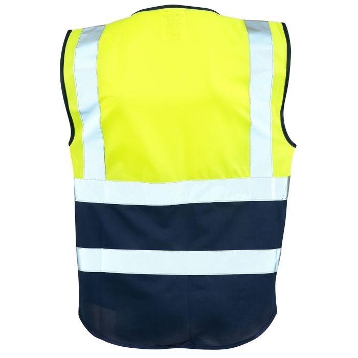 Supertouch Hi Vis Yellow 2 Tone Executive Vest