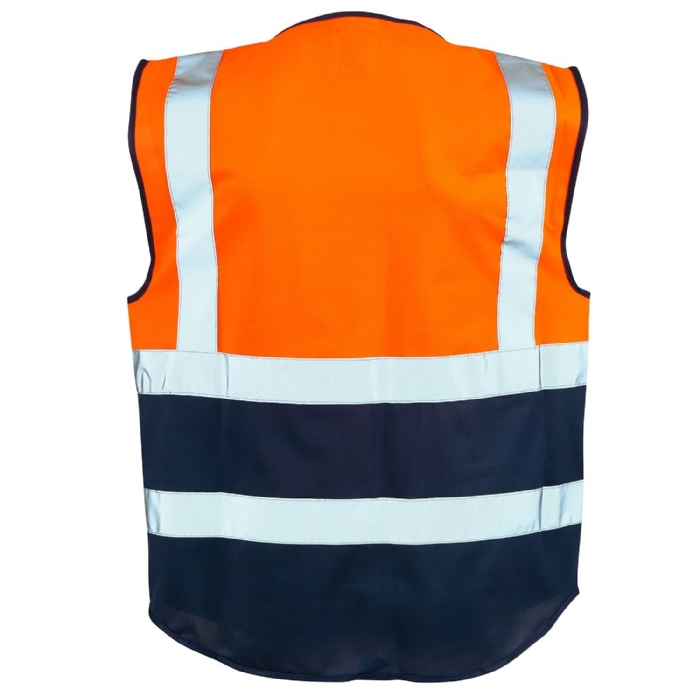 Supertouch Hi Vis Orange 2 Tone Executive Vest