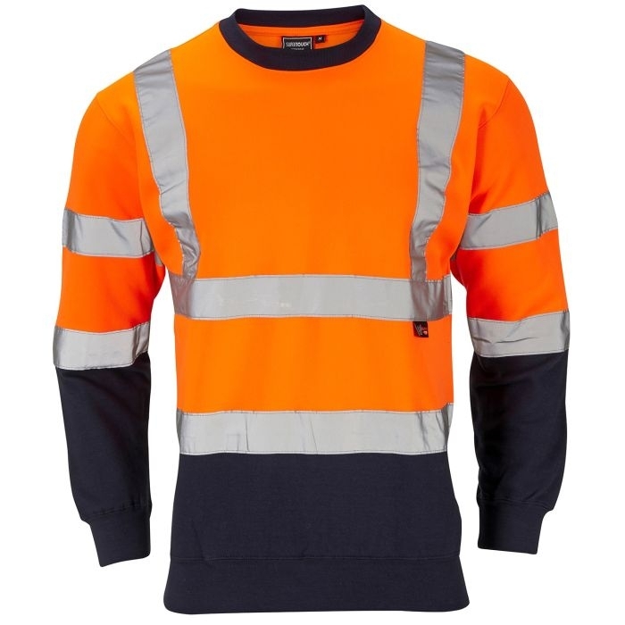 Hi-Vis 2 Tone Orange Sweatshirt