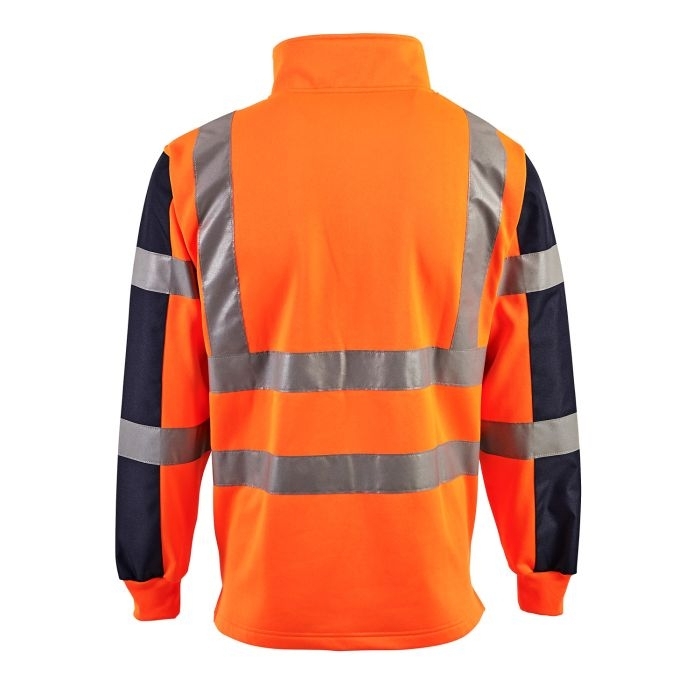 Hi Vis 2 Tone Orange Rugby Shirt