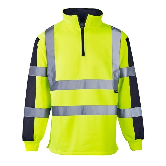 Hi Vis 2 Tone Yellow Rugby Shirt