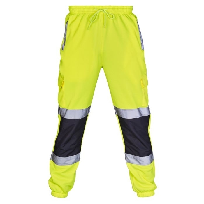 Hi Vis Yellow 2 Tone Jogging Bottoms