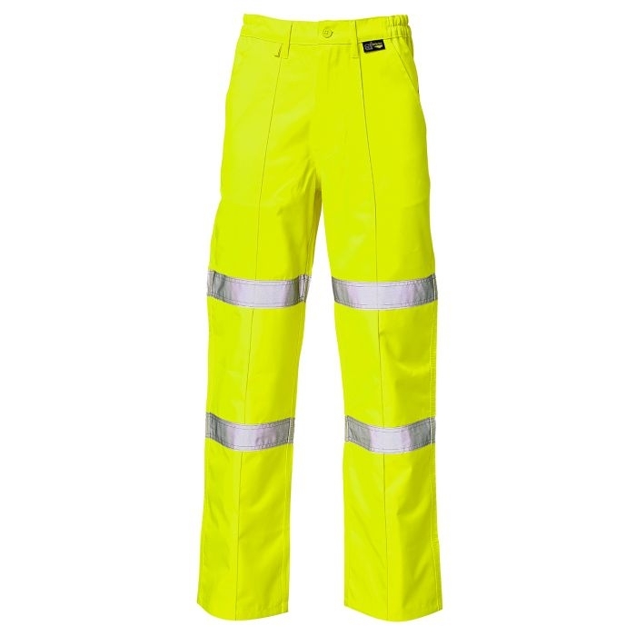 Hi Vis Yellow 2 Band Ballistic Trousers