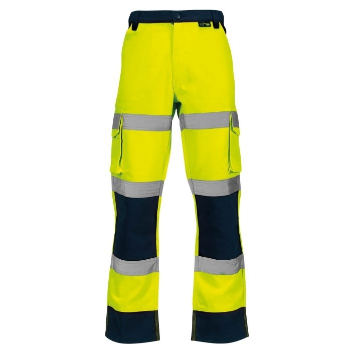 Hi-Vis 2 Tone Yellow Combat Trousers