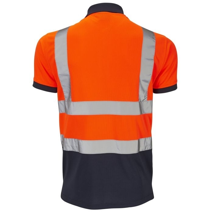 Hi-Vis 2 Tone Orange Polo Shirt