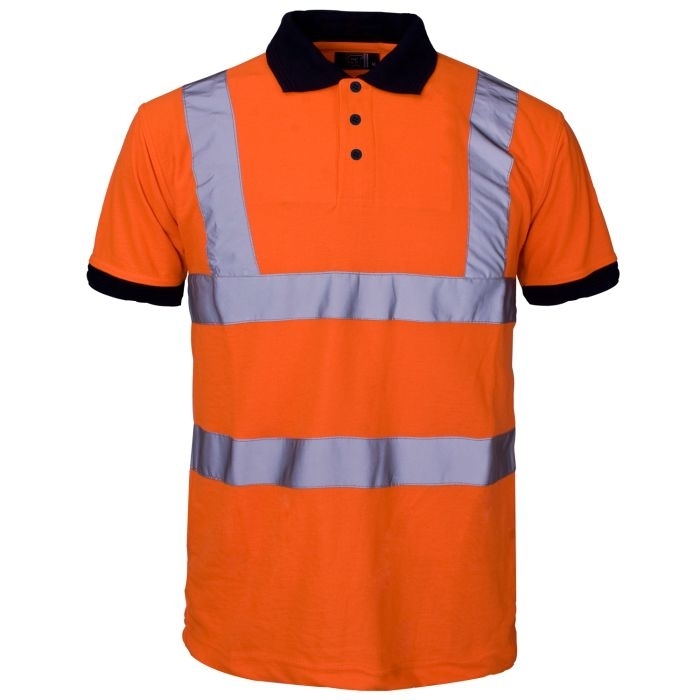 Hi Vis Orange Polo Shirt