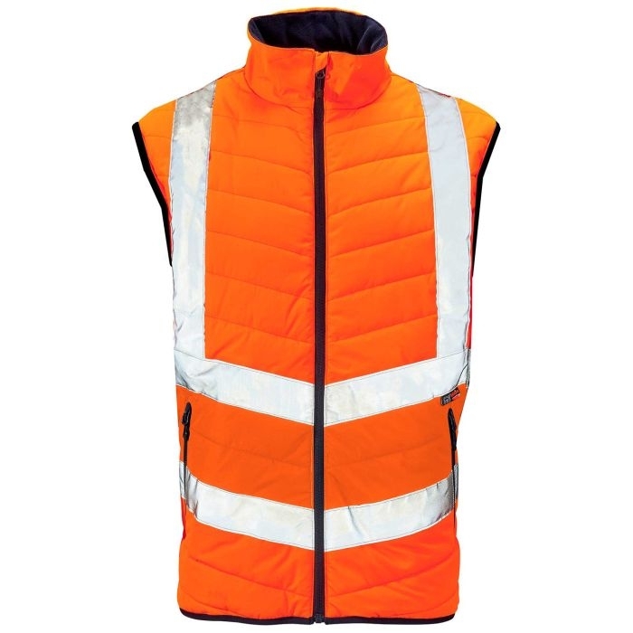 Hi Vis Orange Puffer Bodywarmer