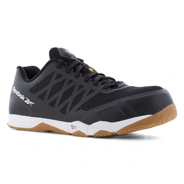 Reebok R4450 Spped TR Safety Black Composite ESD Safety Trainer