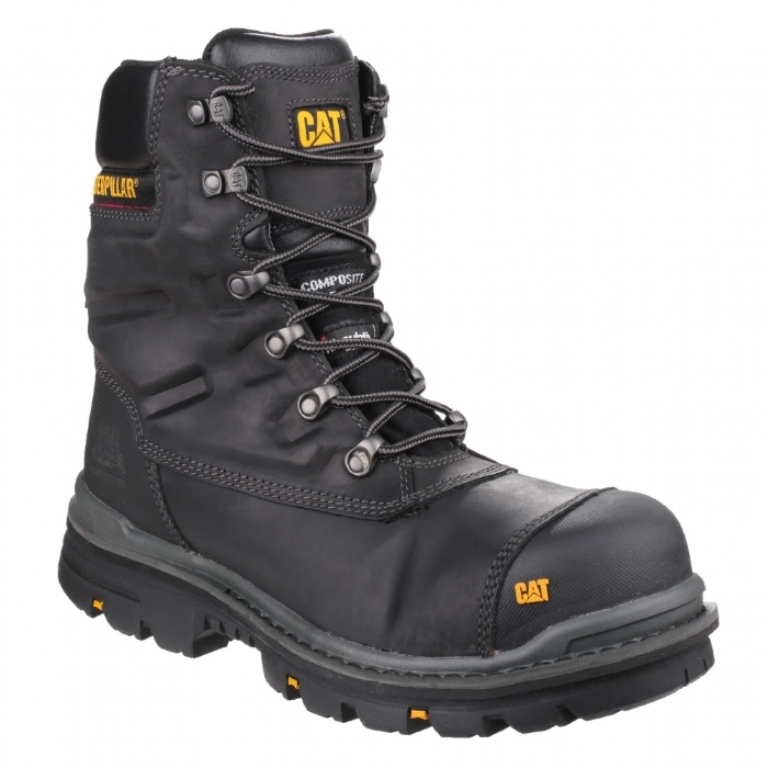 Cat 7064 Premier Black Waterproof Safety Boot