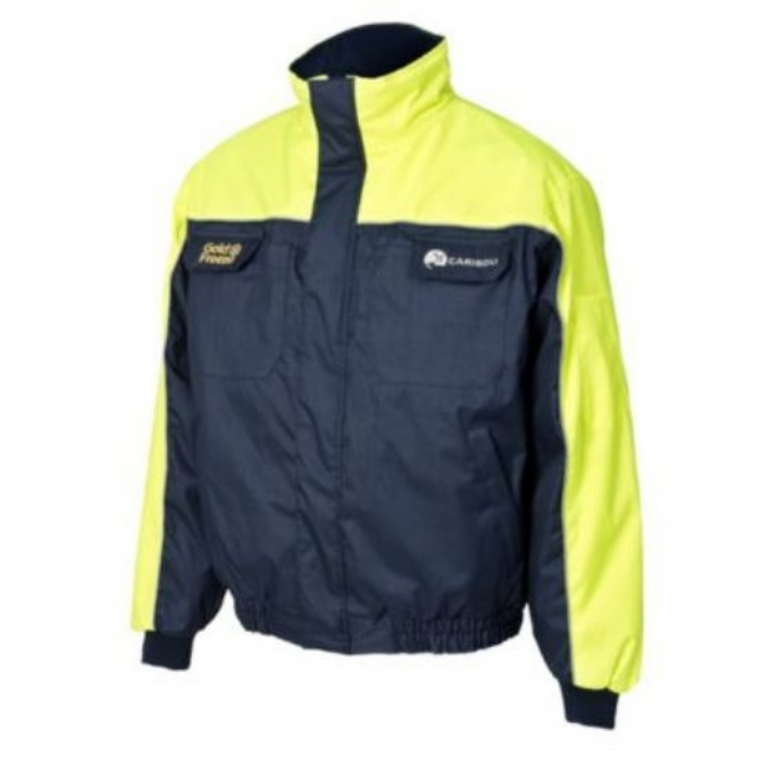 GOLDFREEZE CARIBOU CHILL BOMBER JACKET, NAVY/YELLOW