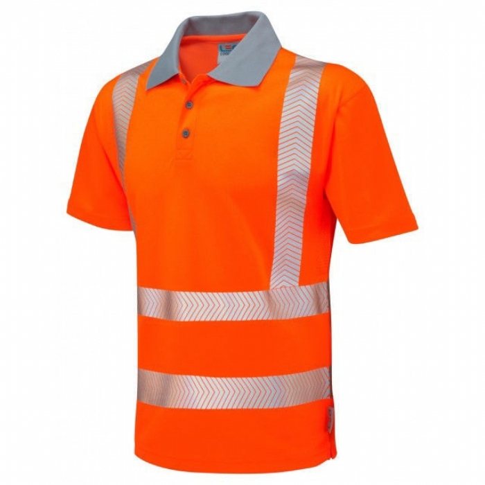HIVIS WOOLACOMBE COOLVIZ PLUS POLO, ORANGE