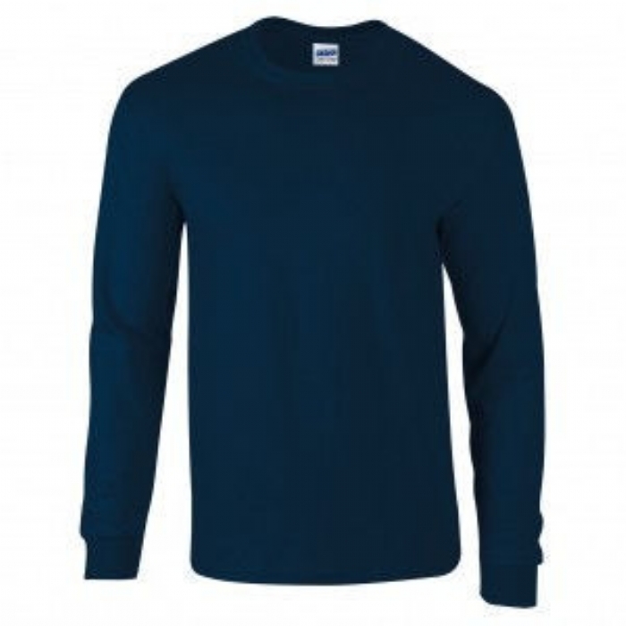 GILDAN GD14 ULTRA COTTON LONG SLEEVE T-SHIRT, NAVY