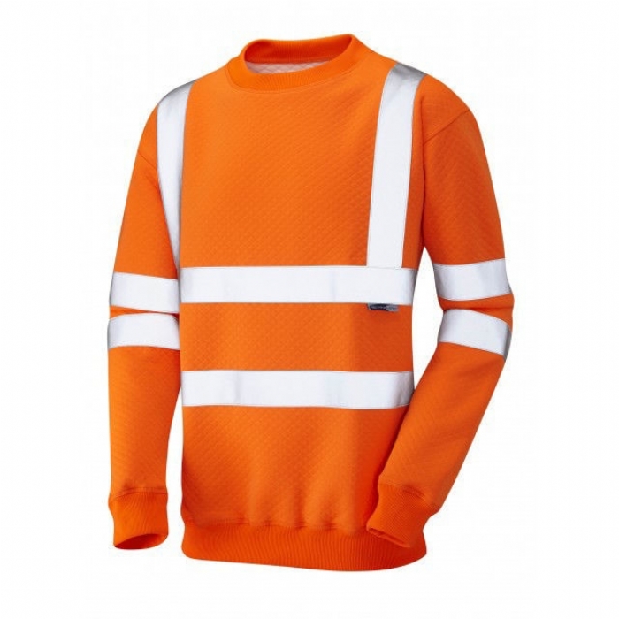LEO WINKLEIGH ECOVIZ SWEATSHIRT, ORANGE