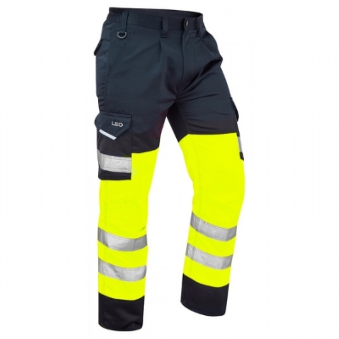 BIDEFORD CARGO TROUSER, YELLOW/NAVY