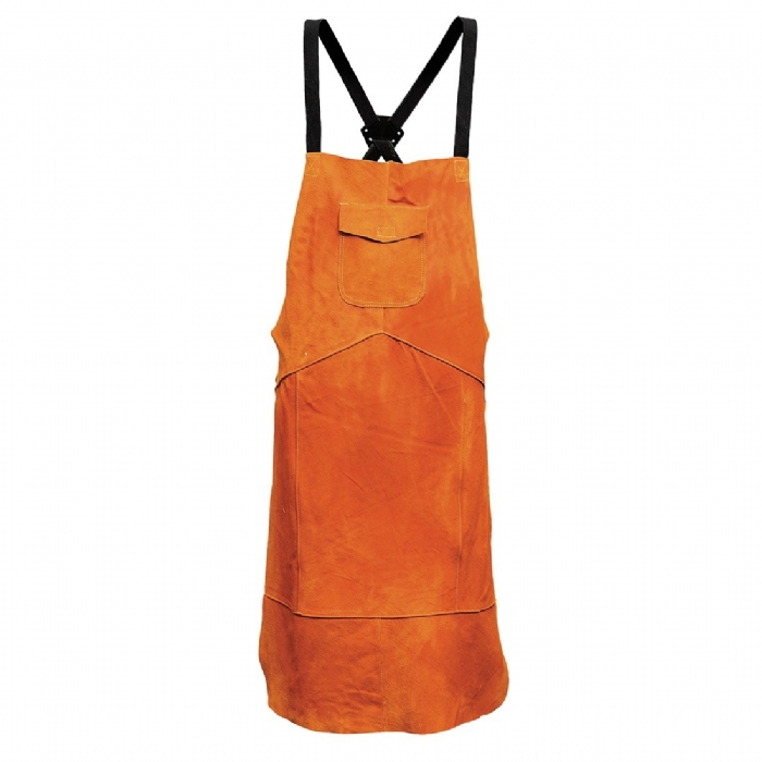 LEATHER WELDING APRON, TAN