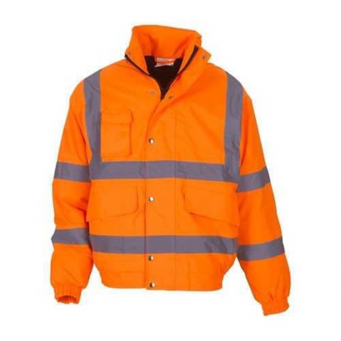BODYTECH HIVIS BOMBER JACKET ORANGE