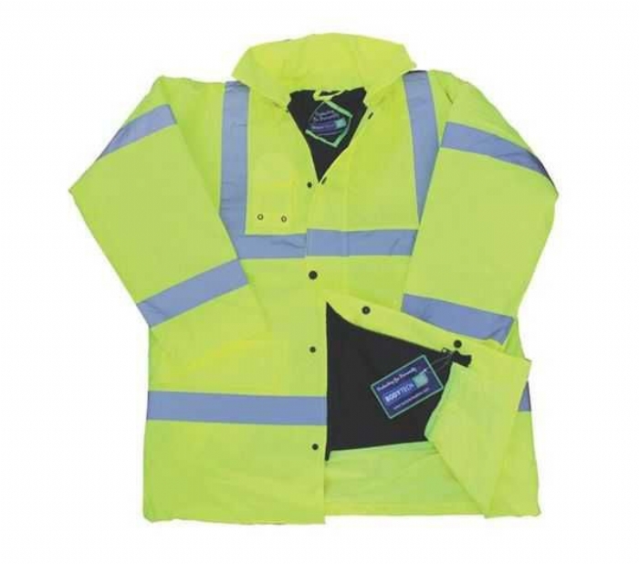 BODYTECH HIVIS COAT, YELLOW