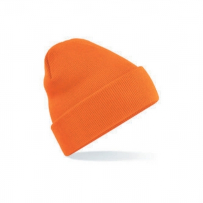 BEECHFIELD ORIGINAL KNITTED BEANIE HAT, ORANGE
